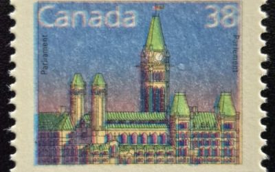 Canada #1165c VFNH 1988 38c Printed on the Gum Side