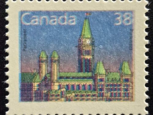Canada #1165c VFNH 1988 38c Printed on the Gum Side