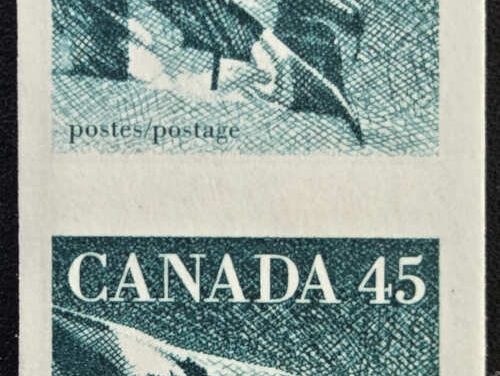 Canada #1396a VFNH 1995 45c Flag Imperforate Pair $200