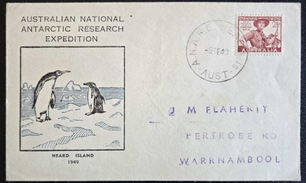 Heard Island 5 Feb 1949 ANARE 2.5d cacheted Scout FDC (1)