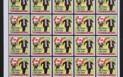 Our Country Our Game 2025 #2 artist-signed self adhesive Sheet of 30