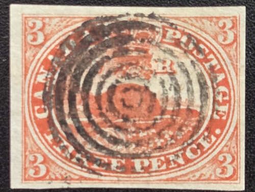 Canada #4xi F/VF Used 1852 3d Beaver, 2022 Greene Cert