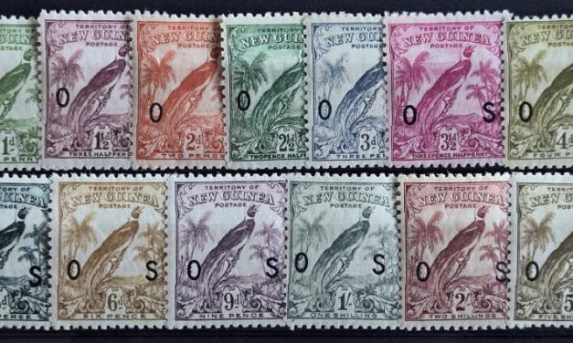 New Guinea #O23-35 Mint 1932/34 Bird of Paradise Set (13)