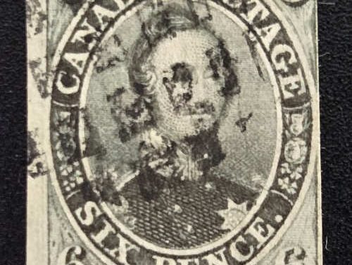 Canada #5 Fine Used 1855 6d Albert