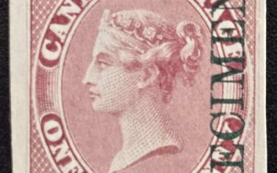 Canada #8Pi VF 185764 1/2d Specimen Plate Proof