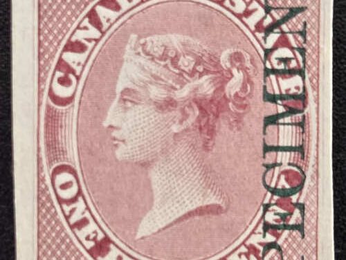 Canada #8Pi VF 185764 1/2d Specimen Plate Proof