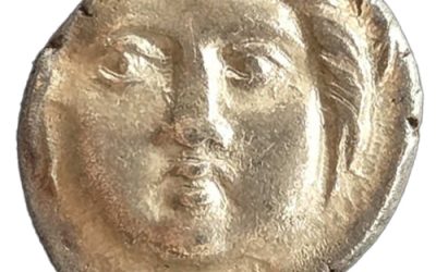 Appolonia, Pontika 450-350BC Silver 1.23gm Diobol