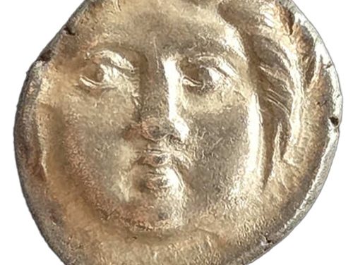 Appolonia, Pontika 450-350BC Silver 1.23gm Diobol
