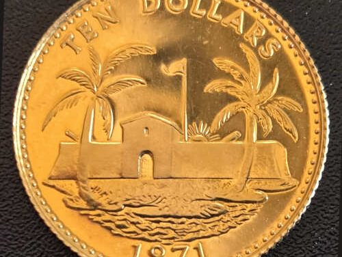 Bahamas BU 1971 QEII $10 Gold .1178oz AGW
