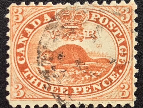 Canada #12 VF Used 1859 3d Perforated, 2017 Greene Cert