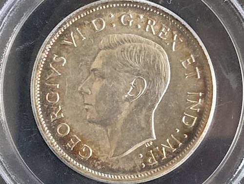 Canada PCGS MS62 1939 George VI Silver 50 Cents