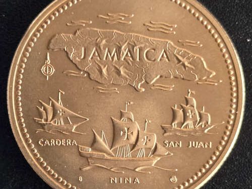 Jamaica BU 1972 Gold $20, 30,000 struck .2532oz AGW