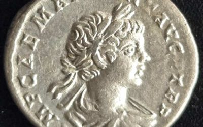 Caracalla AD 196-217 2.97gm Silver Denarius w/ Minerva etc