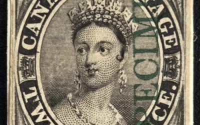 Canada #3Piii VF 1851/64 12d Black Specimen Plate Proof