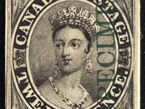 Canada #3Piii VF 1851/64 12d Black Specimen Plate Proof