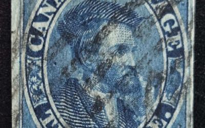 Canada #7 VF Used 1855 10d Cartier