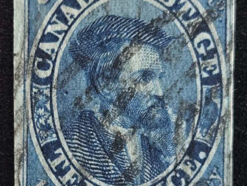 Canada #7 VF Used 1855 10d Cartier