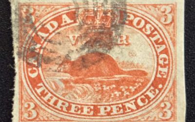 Canada #4xi VF Used 3d Beaver, Thin Paper, 2022 Gratton Cert