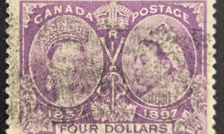 Canada #64 Fine Used 1897 $4 Jubilee $800