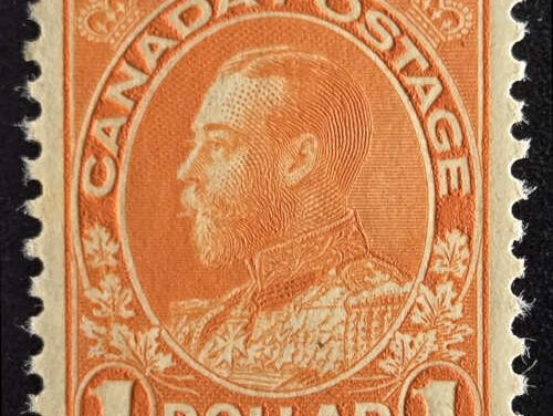 Canada #122 VFNH 1925 $1 Admiral