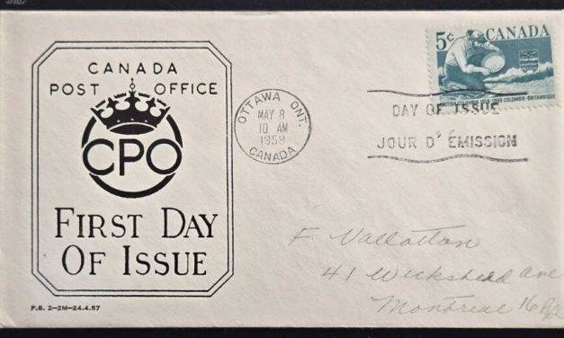 Canada Post #77 8 May 1958 5c B.C. Replacement FDC