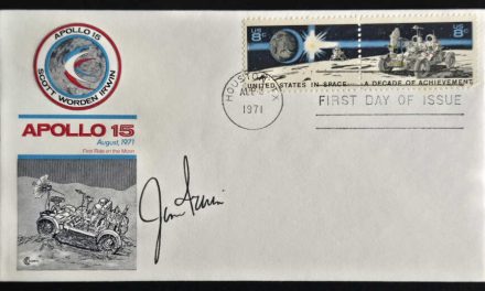 Apollo 15 Jim Irwin signed 1971 16c cacheted, unaddressed FDC (2)