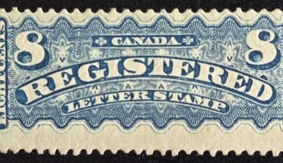 Canada #F3 Fine Unused 1876 8c Registered
