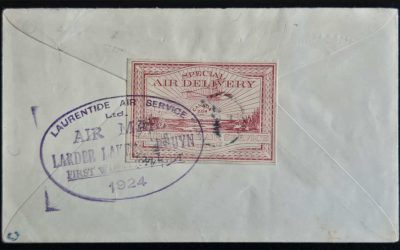 Canada #CL4 22 Jan 1925 28c Larder Lk/Rouyn FFC (2)