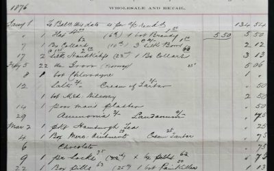 85 31 Oct 187 Mara & Wilson $161.23 invoice to Ernest Dassonville