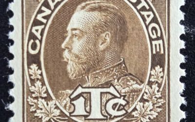 Canada #MR4 VFNH 1916 2c + 1c Die II War Tax shade