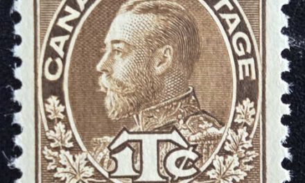 Canada #MR4 VFNH 1916 2c + 1c Die II War Tax shade