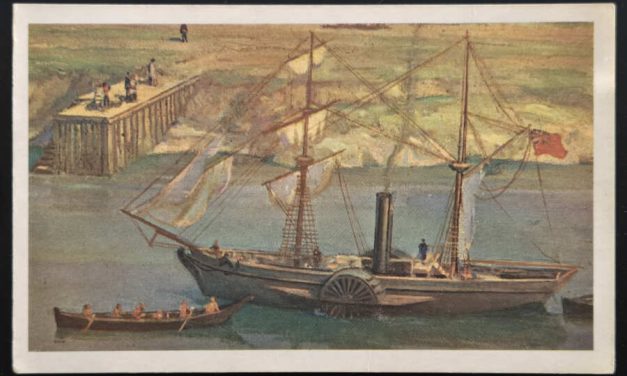 H.B.C. S.S. Beaver Unu colour Art Card