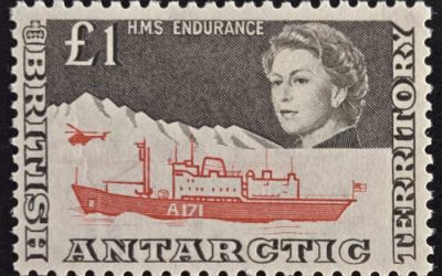 British Antarctic Territory #24 VFNH 1964 QEII Pound