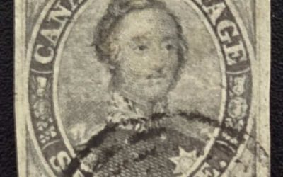 Canada #5 XF Used 1855 6d Albert shade