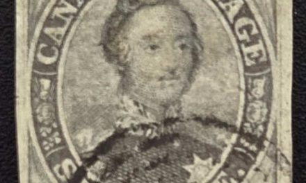 Canada #5 XF Used 1855 6d Albert shade