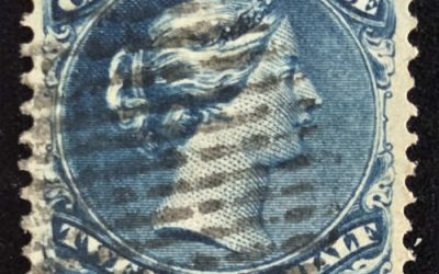 Canada #28 VF Used 1868 12.5c LQ shade