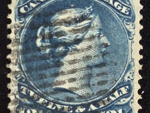 Canada #28 VF Used 1868 12.5c LQ shade