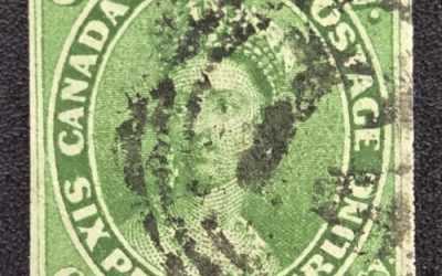 Canada #9 VF Montreal 3-ring 21 Used 1857 7.5d 2018 Cert