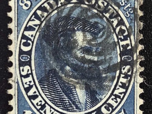Canada #19 VF Used 1859/64 17c Cartier, signed Brun