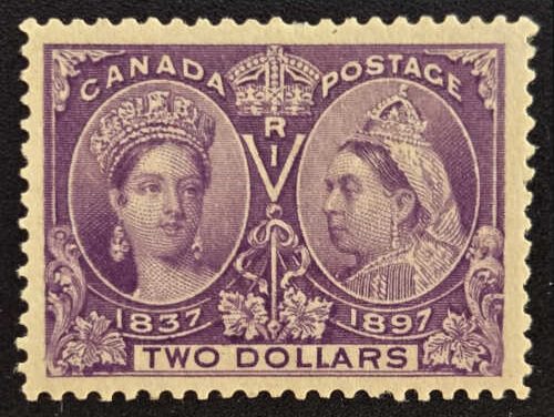 Canada #62 VFNH 1897 $2 Jubilee, 2019 Greene Cert.
