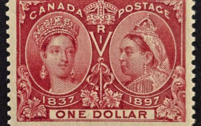 Canada #61 Fine+ Never Hinged 1897 $1 Jubilee w/ 2011 Cert