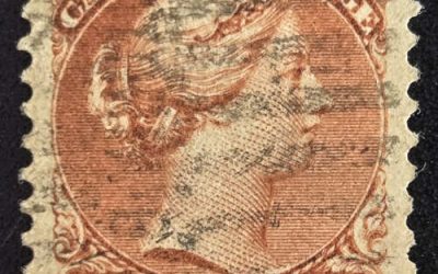 Canada #45 XF Used 1897 10c Small Queen shade