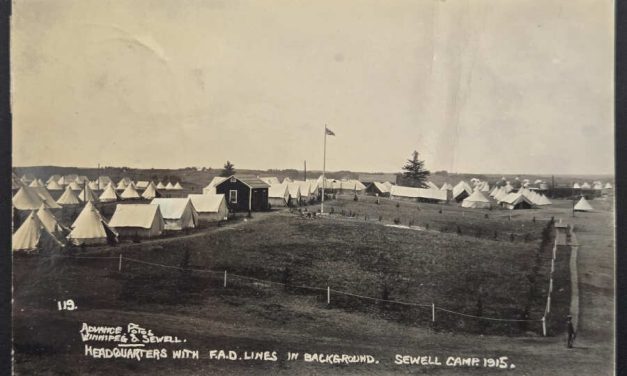 Sewell Camp 20 Aug 1915 2c FPO real photo Postcard to Brandon