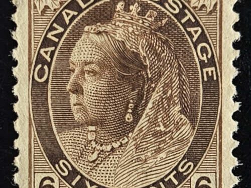 Canada #80 VF Mint HHR 1898 6c Reentry in Last A of Cda