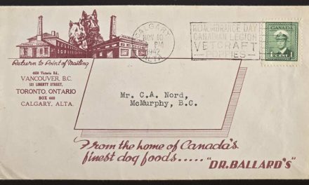 Canada #249 10 Nov 1942 1c Dr. Ballard’s Ad Cover to McMurphy, BC