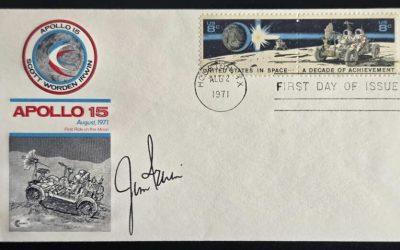 Apollo 15 2 Aug 1971 Jim Irwin signed cacheted, unaddressed FDC