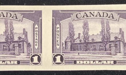 Canada #245P VF 1938 $1 Chateau Plate Proof Pair, 400 made