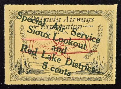 Canada #CL25h VFNH 5c Green Ovpt on Pale Yellow Paper