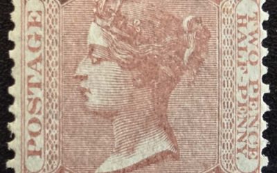 British Columbia #2 VF Unu 1860 2.5d, owner’s b/s