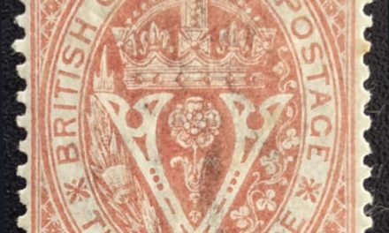 British Columbia #9 Fine Mint 1867/71 5c on 3d
